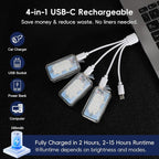 PIFOOG 11 LEDs Wireless Strobe Lights with Remote 500mAh Rechargeable Car RGB Car Interior Ambient Lighting Anti-Collision Strobes Light for Motocycle Vehicle Bike Scooter Warning Flashing 4PCS - Image 5
