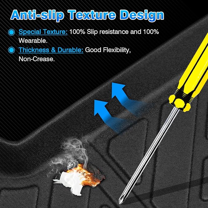 Envision Cargo mat - Trunk Mat for Buick Envision 2021-2026, All Weather Trunk Mat & Backrest Mat for Envision Accessories, Heavy Duty Rubber Mats, Car Accessories - Image 4