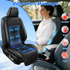 Cooling Car Seat Cover: 2-in-1 Car Seat Cushion with Massage & Ventilation, 12V/24V Universal Fit for Car/Truck/SUV, Intensity, Breathable & Comfortable (Black) - Image 6
