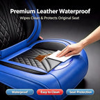 for GMC Terrain 2010-2025 2026 Car Seat Covers, Full Set, Blue | Luxury Full Coverage Leather Seat Protectors, Waterproof Breathable, Non-Slip, Easy to Install, Airbag Compatible, All-Season - Image 8
