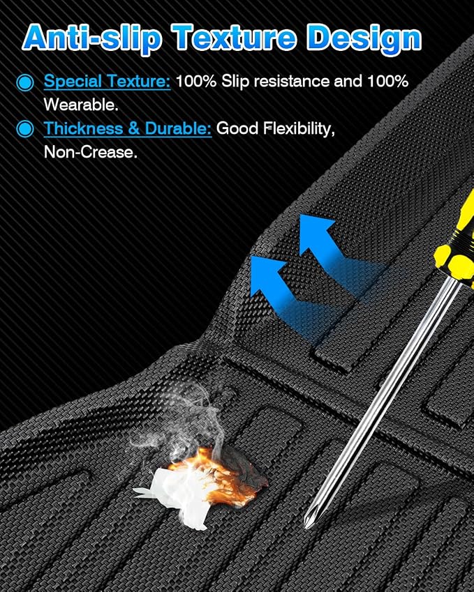 Cargo Liner for Jeep Compass 2017-2025 All Weather Trunk Mat for Compass Accessories Cargo Mat TPE Heavy Duty Anti-Slip - Image 5