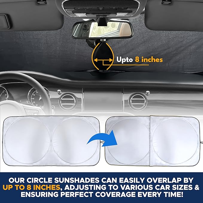 EcoNour Foldable Van Windshield Sun Shade, Reflective Window Cover - Image 5