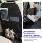 2 PCS Kick Mat Back Seat Protector, Anti-Mud Auto Seat Back Protective Cover with 2 Storage Pockets, Waterproof Backseat Kick Mats for Cars Trucks SUVs, Car Accessories - Image 3