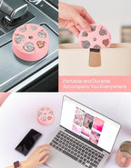 JOYTUTUS Universal Coin Holder, Large Capacity Coin Holder for Car, Portable Car Change Holder Coin Organizer, Car Trucks Accessories, Coin Sorter for Car & Wallet & Pocket,Pink - Image 5