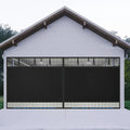 Privacy Garage Door Screen Blackout for 2 Car Garage-16x7FT Magnetic Garage Screen, 9.6LB Heavy Duty Thicker 265g/㎡ Mesh, Hands Free, Magnetic Privacy Garage Screen Door(Black, 16 * 7FT) by LIAMST