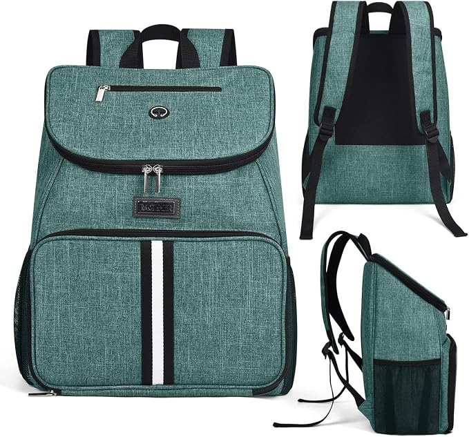 BAGLHER丨Dog Travel Bag, Airline Approved Pet Supplies Backpack, Dog Travel Backpack Accessories Set with 2 Silicone Collapsible Bowls and 2 Food Baskets. Green - Image 2