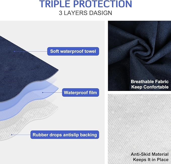 Waterproof Car Seat Cover Towel | Sweat-proof, Universal Fit for SUV & Truck, For Gym, Yoga, Pets, Workout, Beach, Microfiber Fabric, Machine Washable - Image 5