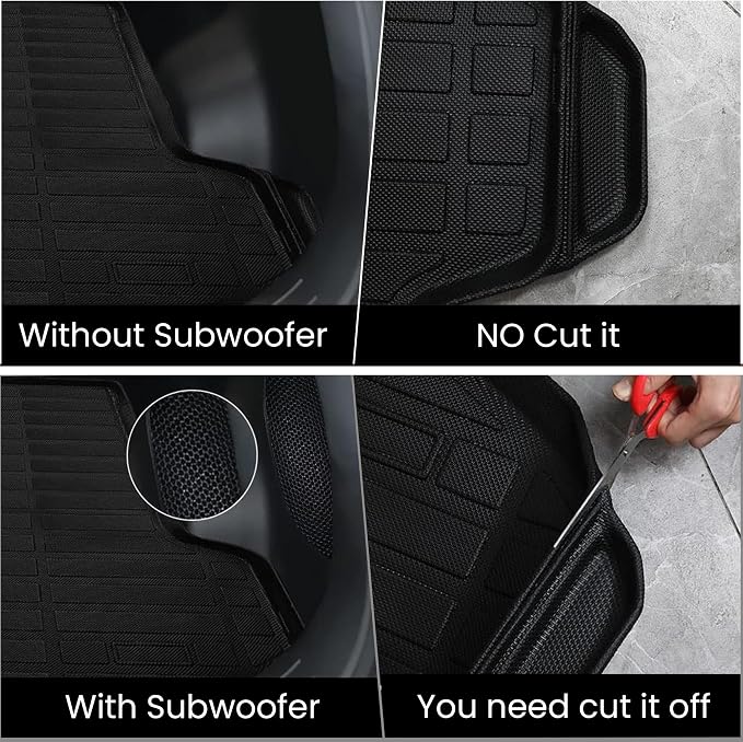 AUXKO All Weather Cargo Mat for Kia Sportage 2023 2024 2025 | High Wall,All-Weather,All Season,Odorless,Anti Slip,Rain&Salt Resistant,TPE Material,Black,Accessories,Pet Friendly - Image 3