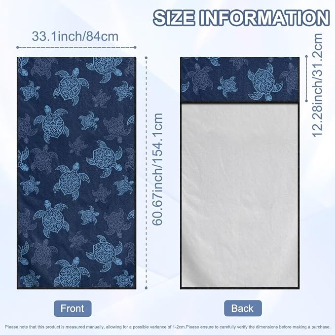 Sea Turtle Car Towel Seat Cover Soft Comfort Front Seat Towel Cover Washable Cars Accessories Universal Fit for SUV Van Truck Sedan 1 Piece - Image 7