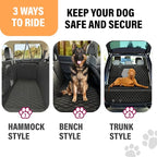 Active Pets Dog Car Seat Cover for Back Seat, Waterproof Pet Protection Hammock, SUV Truck Car Backseat Protector with Safety Features, Black - Image 9