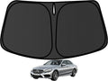 C-Class Windshield Sun Shade for Benz C-Class C200 C250 C300 C400 W205 2008-2021 Blocks UV Rays Accessories,1:1 Custom Foldable Thickened Wear-Resistant Front Window Sunshade Visor by Achaltiza