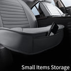 HChengkikz Front Car Seat Cover, Faux Leather, Waterproof (Gray) | Breathable, Airbag Compatible, Easy Maintenance, Universal Fit for Most Sedans SUVs Pick-ups Trucks - Image 6