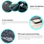 Meginc Dog Seat Covers for Back Seat, Dog Car Seat for Tesla Model 3, 100% Waterproof Pet Seat Cover Protects from Scratches, Scuffs, Hammock for Tesla with Mesh Window & Headrest Protection - Image 8