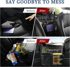 Cavalcade Car Net Pocket, Back Seat Mesh Organizer, Automotive Console Handbag Holder, Netting Pouch Storage Bag for Car, Barrier of Backseat Pet Kids, Black - Image 2