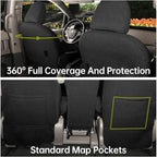 Sienna Car Seat Covers Custom Fit for 2011-2020 Toyota Sienna SE,LE,XLE,SE Premium,XLE Premium,8-Seater,Full Coverage,Airbag Compatible Polyester Auto Seat Protector (Full Set,Black) - Image 6