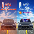 Funny Butterfly Car Windshield Sun Shade Umbrella Automotive Windshield Sunshade Foldable Front Car Accessories Interior Decor to Keep Vehicle Cool for Most Vehicles 57'' X 30'' - Image 5