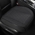 West Llama Linen Front Car Seat Cover Protector Anti-Slip Bottom Seat Cover Fits 95% of Vehicles,Wrapping Around The Bottom,Triangular Pattern(Black-2Pcs) by WESTLLAMA