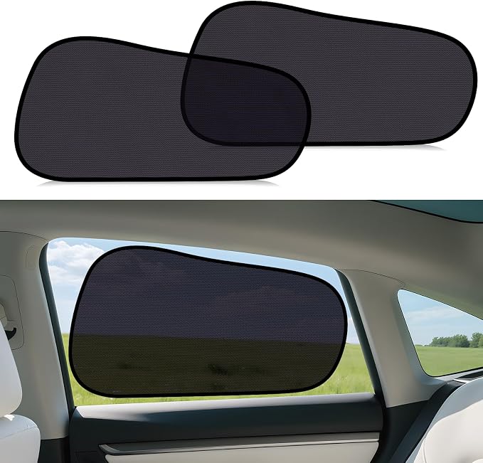 ZATOOTO Tesla Model Y Back Side Window Sun Shades, 95% UV & Heat Block | Custom Fit 2020-2026, Anti-glare, Privacy Protection, Semi Transparent Static Cling, No Adhesive, Tool-Free Install - Image 8