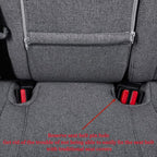 coverdream Corolla Seat Covers Full Set for 2020-2025 2026 Toyota Corolla SE,SE Apex,Nightshade,FX and 2023-2026 XSE Seat Cover,Fully Covered,Breathable Polyester Car Seat Protector (Gray) - Image 5
