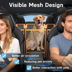 Dog Seat Cover for Back Seat, Hard Bottom Back Seat Extender, 100% Waterproof & Machine Washable, 600D Heavy Duty, Supports 400lbs for Travel & Camping, Dog Back Seat Pet Cover for Cars - Image 8