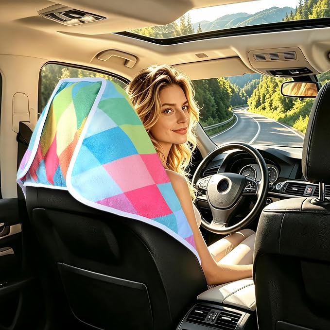 Waterproof Car Seat Cover Towel | Sweat-proof, Universal Fit for SUV & Truck, For Gym, Yoga, Pets, Beach, Non-Slip, Microfiber Fabric, Machine Washable - Image 4