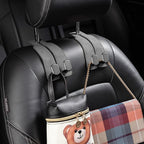 Amelity Car Headrest Hooks, Purse Hook for Car 2 Pack Gray | Universal Car Interior Accessories for Women, Available in 2/4 Pack, Storage Hanger Holds Purses, Backpacks, Grocery Bags - Image 4