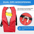 Extra Large travel duffel bag with Strong Handles, 135L Waterproof duffel bag, Durable Zippers, Extra Large Storage Totes for Space Saving and Moving Supplies, Red - Image 4