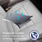 coverdream Full Set Leather Seat Covers for Toyota Corolla 2023-2026 LE Sedan(Not fit Hybrid),Airbag Compatible,Waterproof Car Seat Protector,Fit Like A Glove(Gray) - Image 9