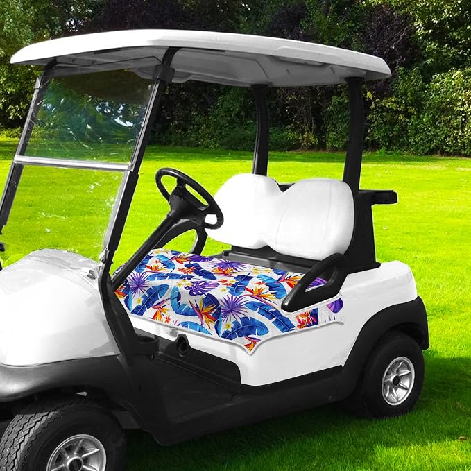 ENYORSE Golf Cart Seat Covers, Tropical Floral Seat Towel Blanket, Soft Breathable Microfiber, Keeps Seats Cool & Comfortable, 51”x31”, Fits 2 & 4 Passenger EZGO, Yamaha,Club Car Carts - Image 8