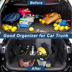 Deosk Car Trunk Organizer and Storage with Reinforced Handles, Waterproof Polyester Trunk Organizer for SUV, Minivan, Truck (Large, Black) - Image 5