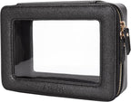 Aveniee Clear Makeup Bag Organizer,Large Travel Toiletry Bag for Women, Waterproof Cosmetic Pouch with Zippers,Car Organizers and Storage Case for Accessories,Black by Aveniee