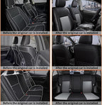 Custom Fit Seat Covers for Toyota Corolla 2014-2019 L, LE, LE Eco | Black Full Set. Premium Faux Leather, Waterproof, Airbag Compatible, easy maintenance, factory-style fit, Precision fit - Image 5