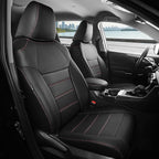 FREESOO Custom Leather Seat Covers for Toyota Corolla L LE 2020-2022 | Sedan, Full Set, Waterproof, Airbag Compatible, Scratch-resistant, Anti-slip, Protector Cushion, Durable Material, Easy-clean by FREESOO