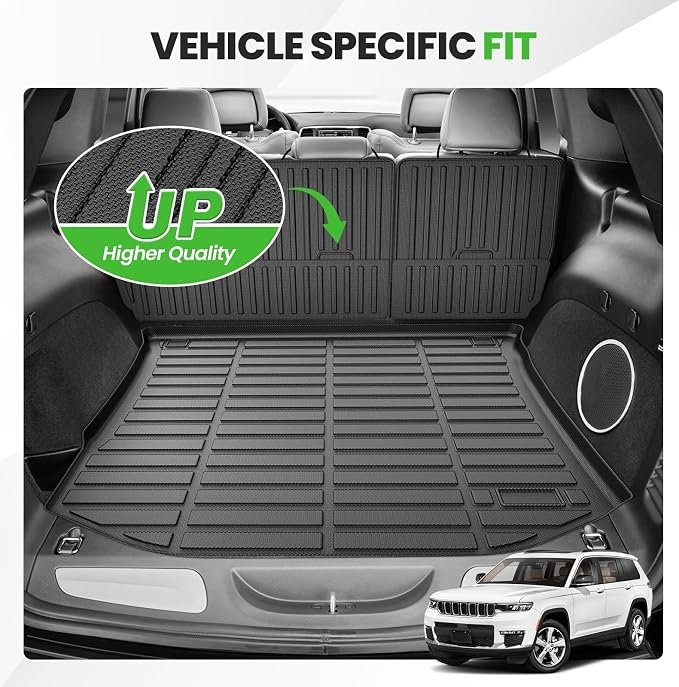 Cartist Cargo Liner for Jeep Grand Cherokee 2011-2021, All Weather Cargo Mats for Grand Cherokee Accessories, Heavy Duty TPE Trunk Mat, Car Accessories - Image 2
