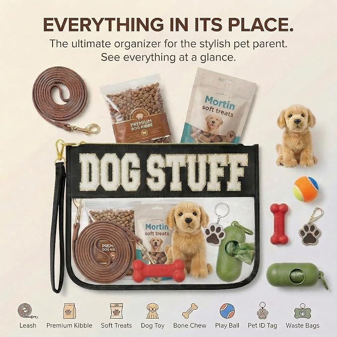 Dog Mom Gifts for Women Travel Bag Stuff Carrier Gifts Bag for Dog Lovers Food Storage Pouch Organizer Bag - Image 2