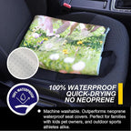 Back Seat Cover for Car Trucks Van SUV Jeep,Waterproof Rear Bench Towel Seat Covers for Dogs and Kids,Automotive Backseat Protector (Dog Print) - Image 3
