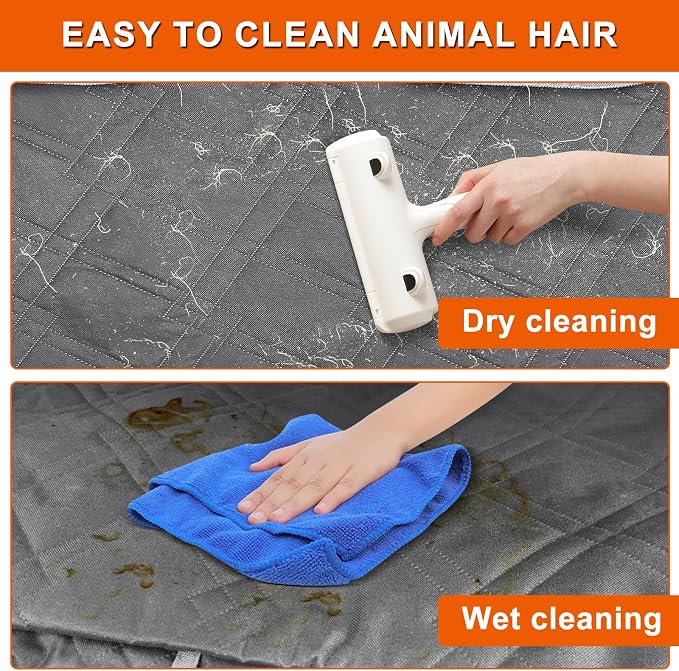 Dog Car Seat Cover for Toyota Camry 2012-2025 | Waterproof Pet Bench Seat Cover for Back Seat, 600D Heavy Duty Scratch Proof Nonslip Truck Seat Covers for Dogs - Image 7