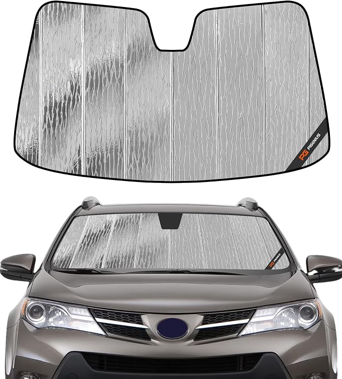 Pigenius Windshield Sun Shade for Toyota RAV4 2013-2018 Front Window Sunshade - AstraGuard by Pigenius