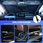 Car Windshield Sun Shade Umbrella for Nissan Rogue 2014-2020 | 2026 Upgraded,Custom-Fit Umbrella Sunshade,Easy Install,UV Protection & Heat Reflective,Keep Interior Cooler with Storage Bag - Image 6