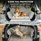 SUV Cargo Liner for Dog, Orthopedic SUV Dog Bed for Truck, Medium | Waterproof-coated 2-inch foam 6-inch side bolsters, bumper flap, storage pocket, non-slip backing for SUVs,25 x 30 in - Image 5