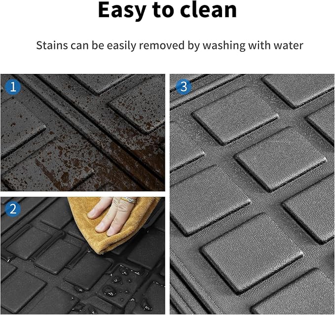 Custom for 2018-2022 Mitsubishi Outlander PHEV Cargo Mats Trunk Liner All Weather TPE Protection Mat Accessories (Only for 2018-2022 Mitsubishi Outlander PHEV) - Image 6