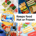 Superio Hot and Cold Insulated Bags for Food Delivery, Grocery Shopping Bags, Food Storage for Hot and Frozen Food for Travel, Disposable Cooler Bag, Reinforced Thermal Lunch Bag (1, 13"x5.5"x8.5") - Image 8