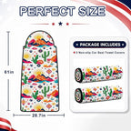 Car Seat Towel Cover 2 Pack for Front Seats, Sweat Absorbent Car Seat Protector with Non-Slip Backing, Waterproof Towel Car Seat Covers for Runners, Gym, Swimming, Beach, Desert Cactus - Image 7