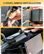 Car Headrest Backseat Cup Holder 3.7", Seat Back Organizer with Hooks | High Capacity 4 in 1 Seat Back Organizer, Multifunctional Storage for Car Travel Accessories Compatible with Most Vehicles - Image 6