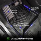 Rongtaod Floor Mats Set for 2018-2023 Chevrolet Traverse 7 Seats | 2024 Traverse Limited 7 Seats, Trunk Mat Cargo Liner TPE All Weather Back Seat Cover 2022 Chevy Traverse Accessories - Image 3