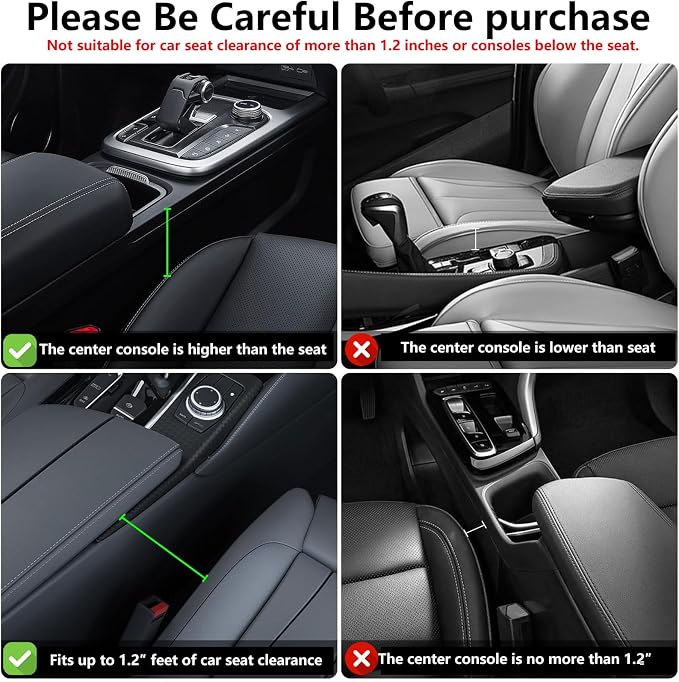 Anti-Drop Car Seat Gap Filler Organizer, Premium Leather Console Organizer, Easy Access to Phone/Keys, Universal Fit for Car SUV Truck Multi-Purpose Essentials Organizer(2PC) - Image 6