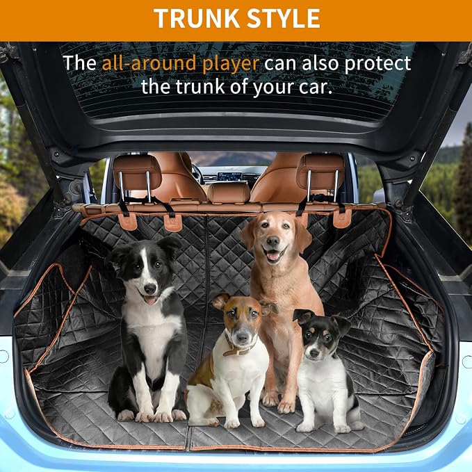 IVY&LANE Dog Car Seat Cover for Back Seat,Conversible 2-in-1 Waterproof Front Seat Cover,Heavy-Duty & Scratchproof Car Seat Protector Cover for SUVs, Trucks and Sedans - Image 5