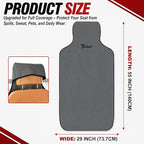 Car Seat Cover Towel 2PCS, 1200g Ultra-Thick Absorbent Terry Cloth Seat Protector for Post-Gym Sweat & Beach, Universal Fit for Sedans SUV Trucks, Machine Washable Interior Protection (Gray) - Image 4