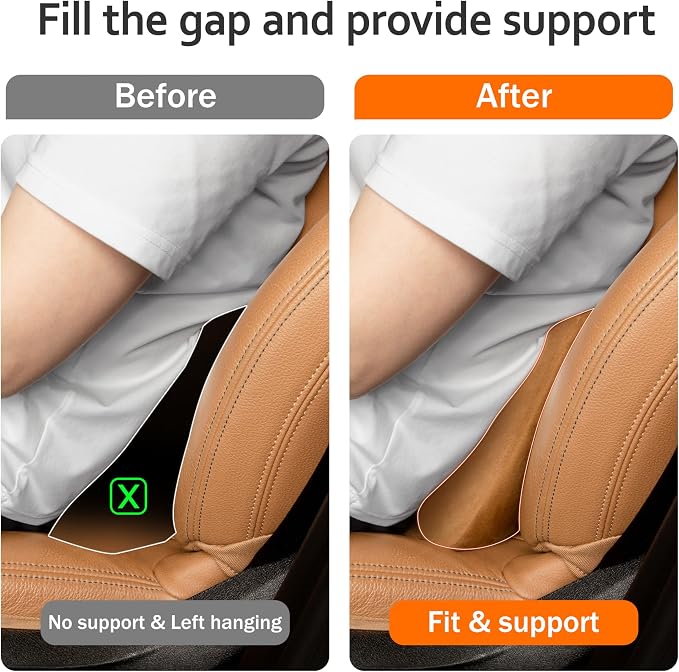 Lumbar Support Pillow,Back Pain Relief Cushion,fits tightly around the waist,Memory Foam,Skin-friendly Suede Fabric,fit Car Drive,Office chair,Rest seat,Improve Posture,Portable,15.5''Lx 8.7''H - Image 3