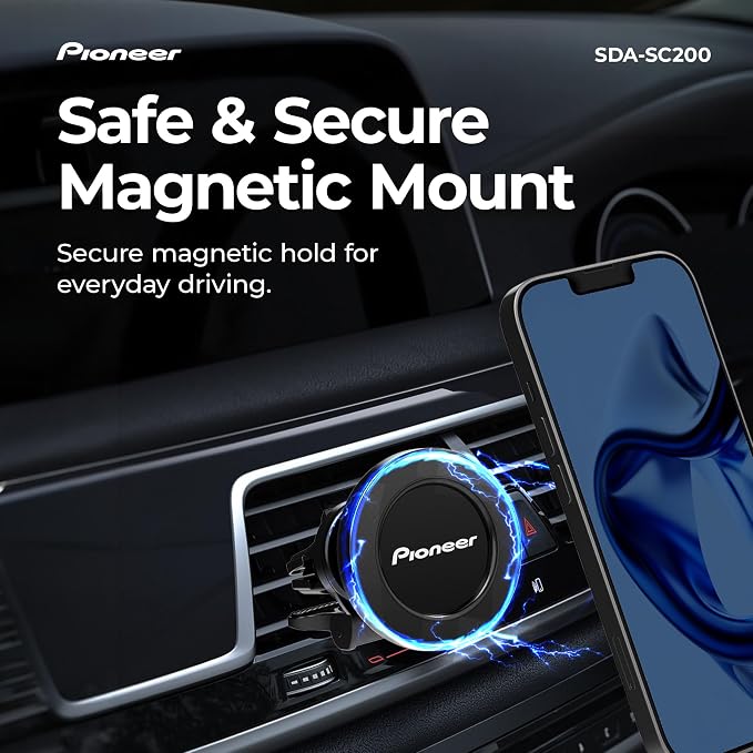 Pioneer MagSafe Car Phone Holder Mount | Magnetic Air Vent Mount - Image 2